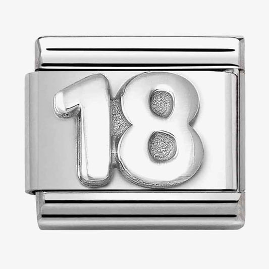 Composable Classic Link, number 18, silver