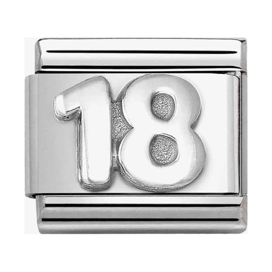 Composable Classic Link, number 18, silver