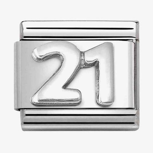Composable Classic Link, number 21, silver