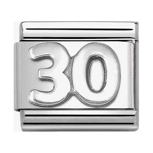 Composable Classic Link, number 30, silver