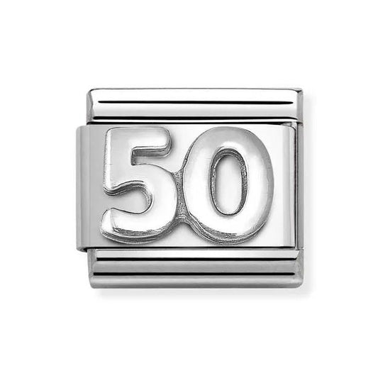 Composable Classic Link, number 50, silver
