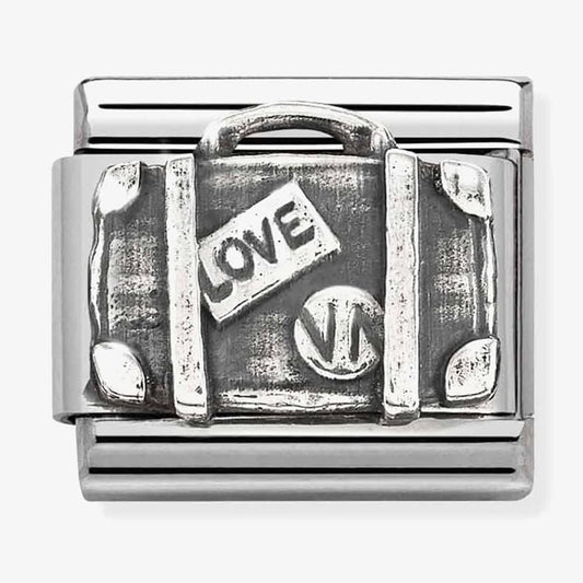 Composable Classic Link, sterling silver Suitcase