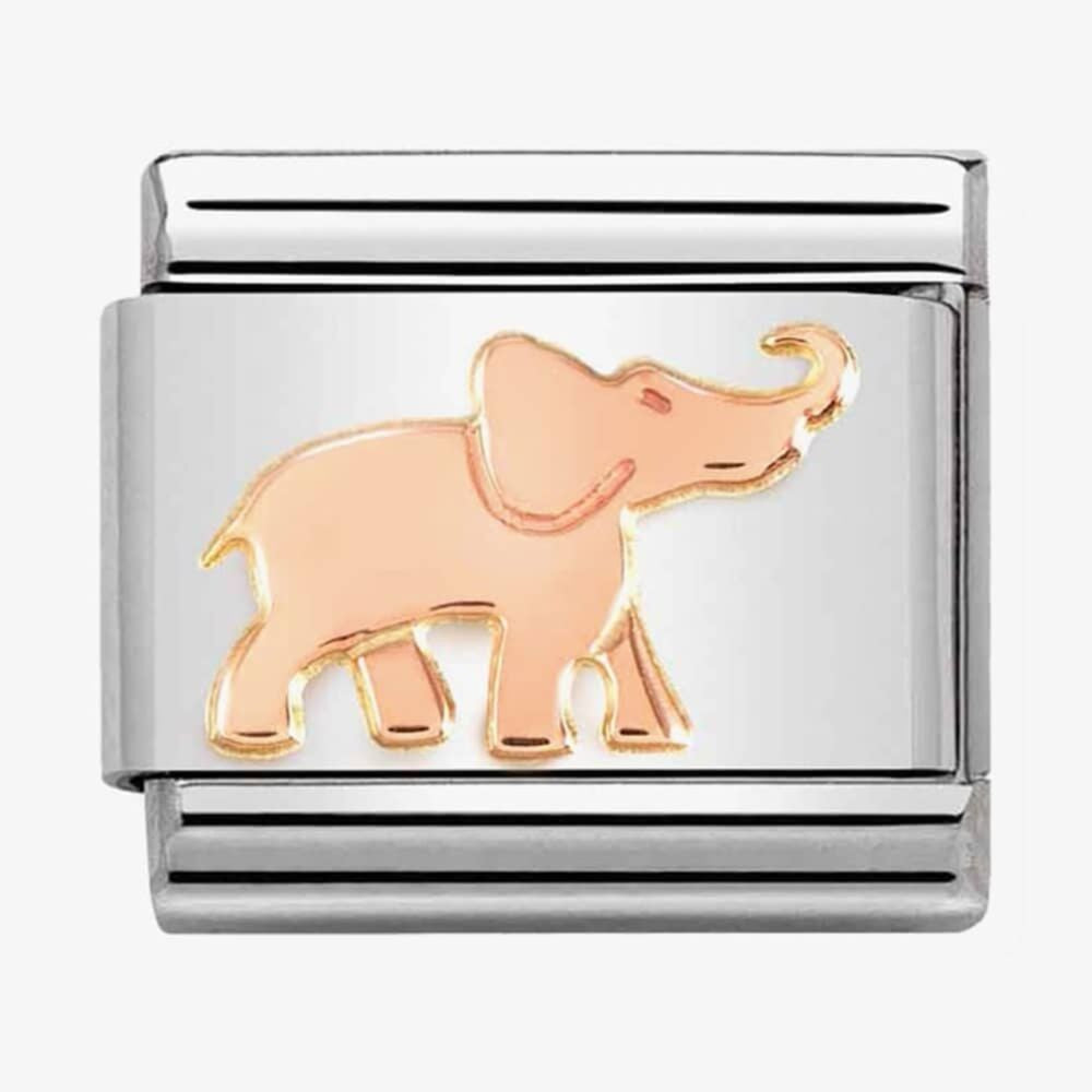 CLASSIC Composable Rose Gold Elephant Charm