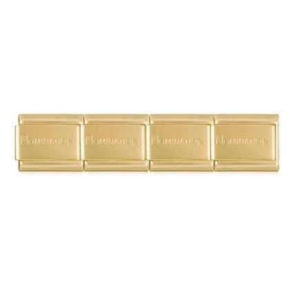 Nomination Classic Stainless Steel Starter Bracelet - Matte Gold. Size: 17 links