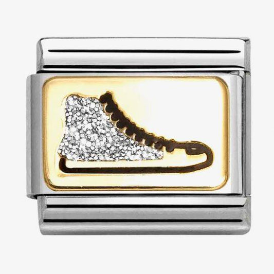 Composable Classic Link, Sneaker, Silver Glitter