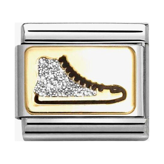 Composable Classic Link, Sneaker, Silver Glitter