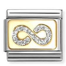 Composable Classic Link, Infinity, Silver Glitter