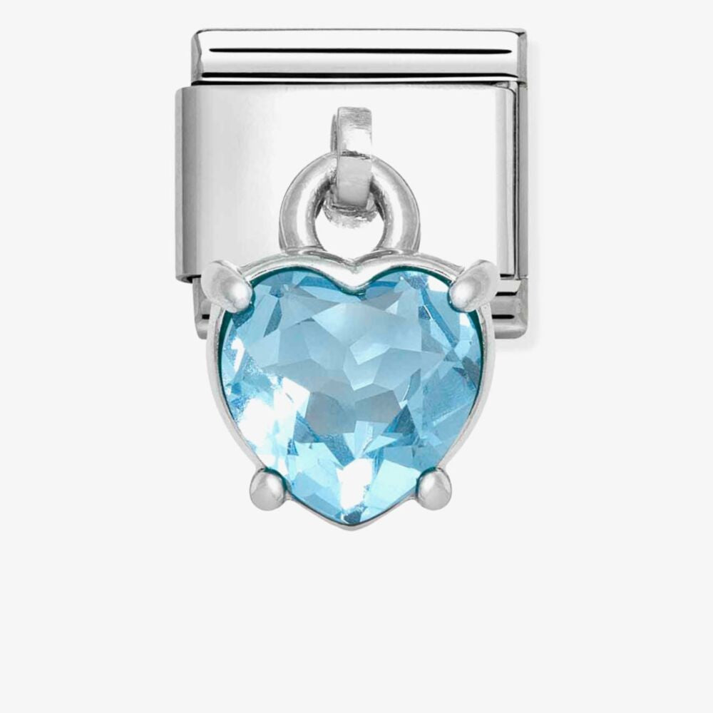 CLASSIC Blue Heart Dangle Charm