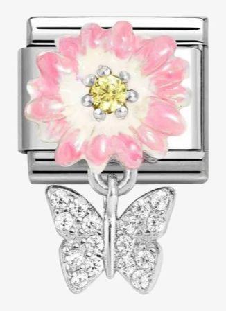 Composable Classic Flower, Yellow CZ, Butterfly