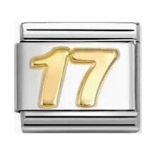 Nomination Gold number 17 Composable charm
