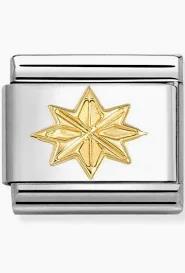 Nomination Classic Gold Wind Rose Sports & Hobbies Charms