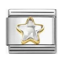 Nomination Gold White CZ Star