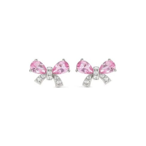 Shine Me Up earrings, Gemstone Bow