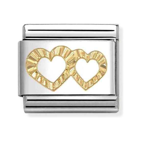 Diamond double hearts profile