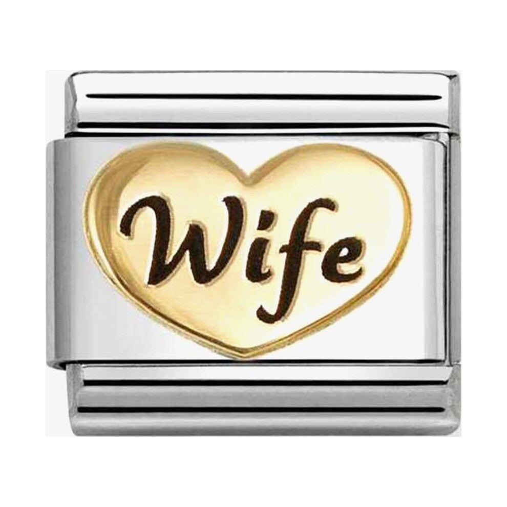 Classic Symbols Wife Heart Charm