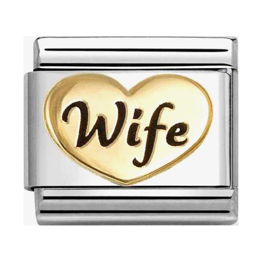 Classic Symbols Wife Heart Charm