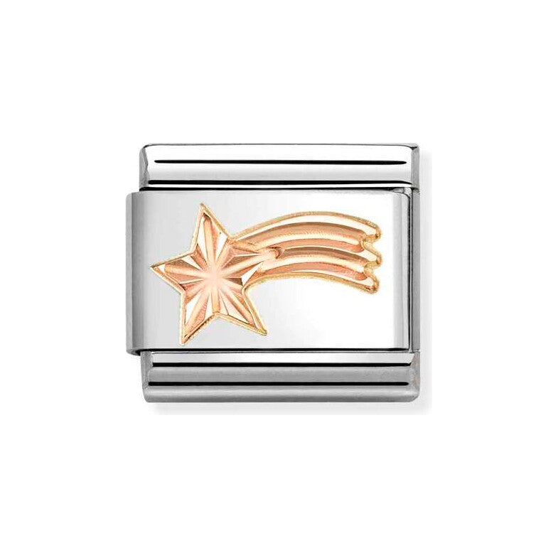 Classic Symbols Rose Gold Shooting Star Charm