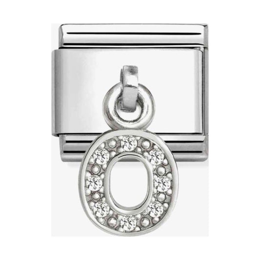 Silvershine Sparkling Letter O Charm