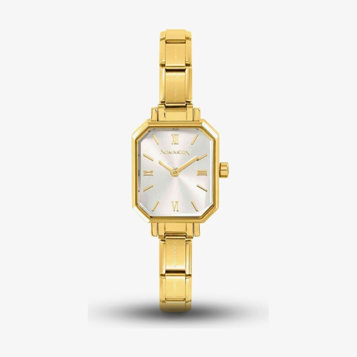 Paris Gold Octagon Dial Bracelet Watch