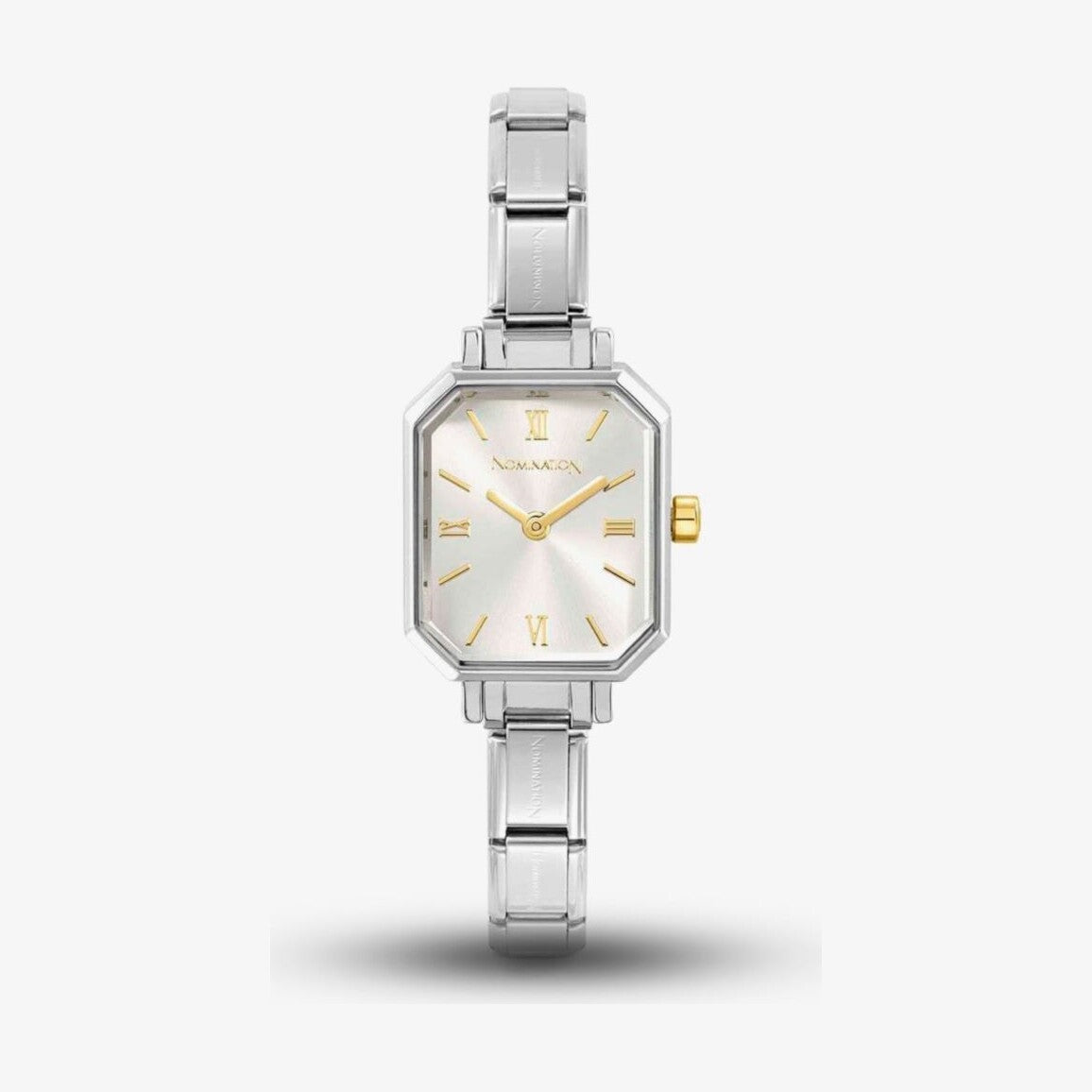 Paris Silver Octagon Dial Bracelet Watch