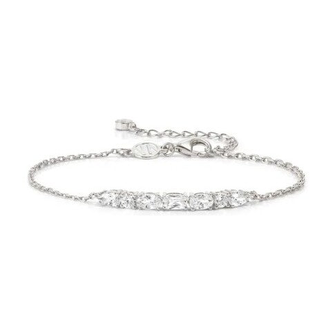 Bracelet Colour Wave Aurora Ed, white CZ