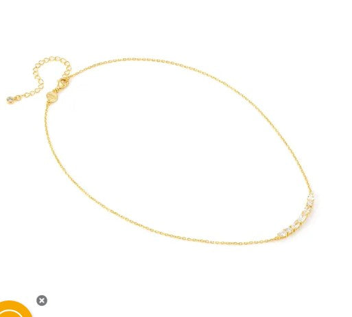 Necklace Colour Wave Aurora Ed. white CZ