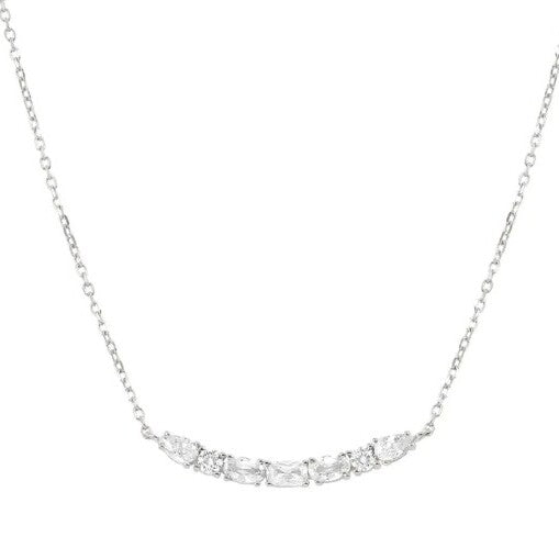 Necklace Colour Wave Aurora Ed. white CZ