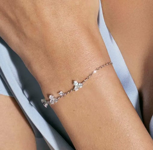 Life Bouquet bracelet with white stones