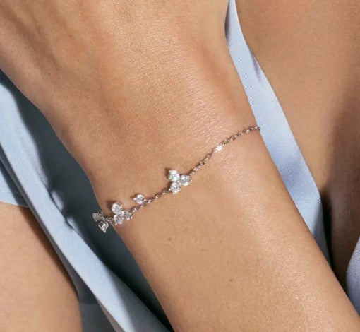 Life Bouquet bracelet with white stones