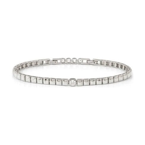 Enigmatic Shine bracelet, silver and Cubic Zirconia