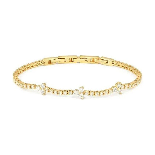 Nomination Life Bouquet CZ Tennis Bracelet, Sterling Silver Gold Plated