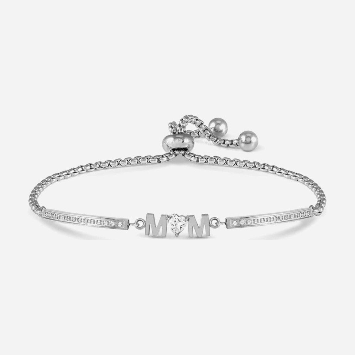 Milleluci Silver Cubic Zirconia Mum Bracelet