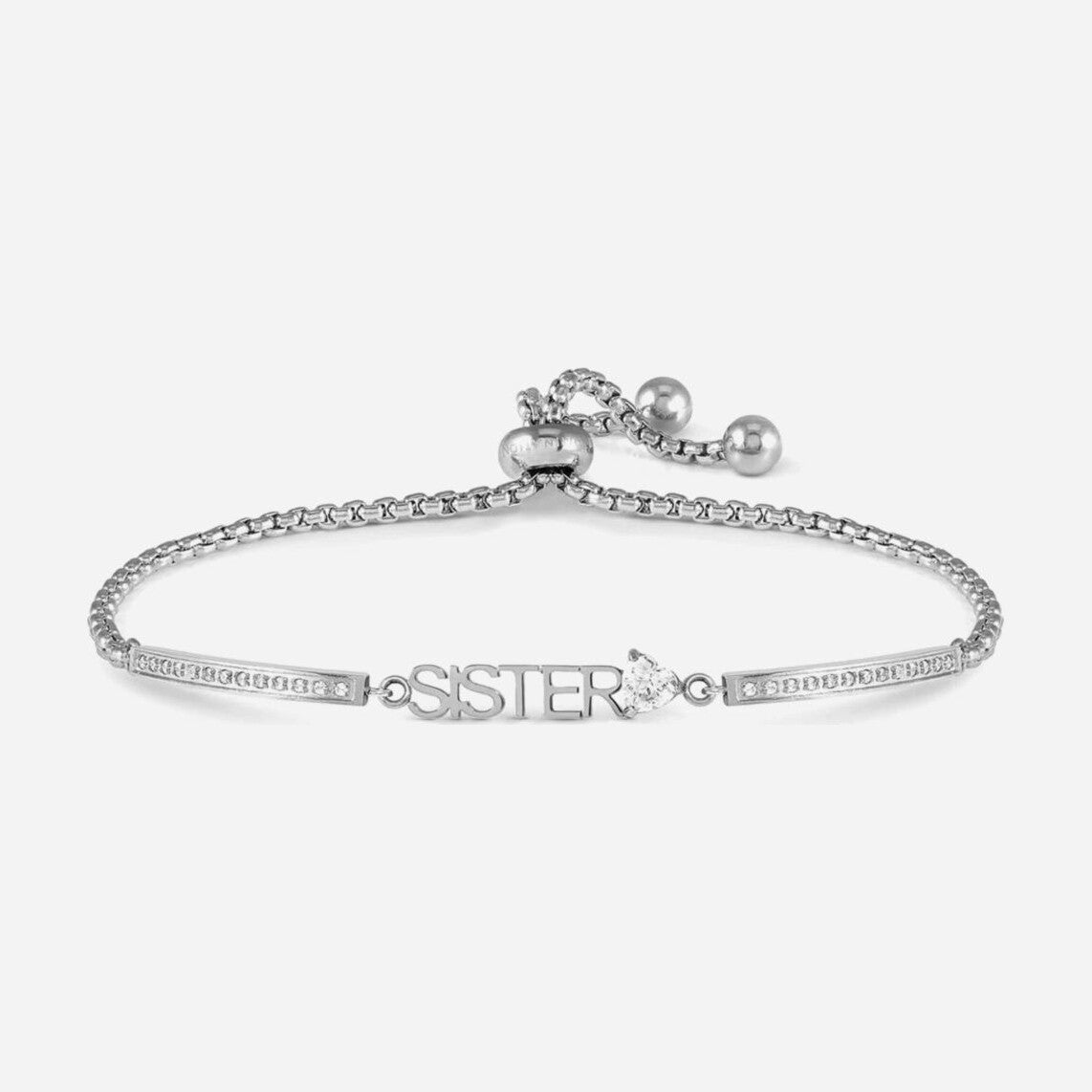 Milleluci Silver Tone Sister Bracelet