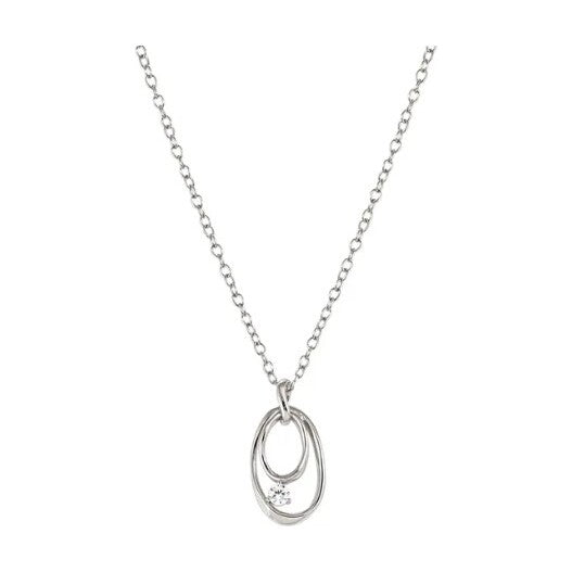My Rebel Art necklace, small Oval, white stone