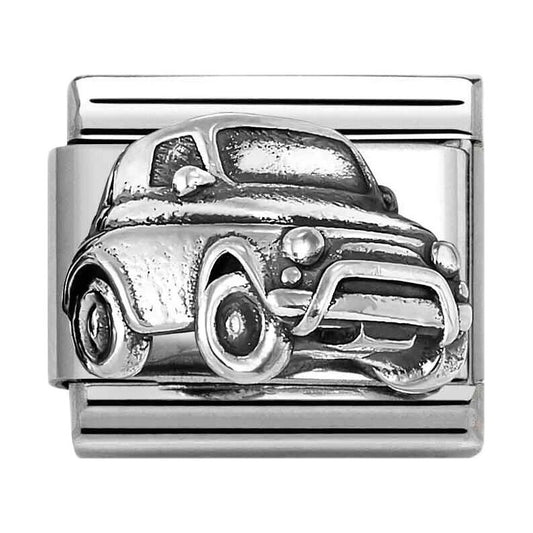Classic Silver Car Charm