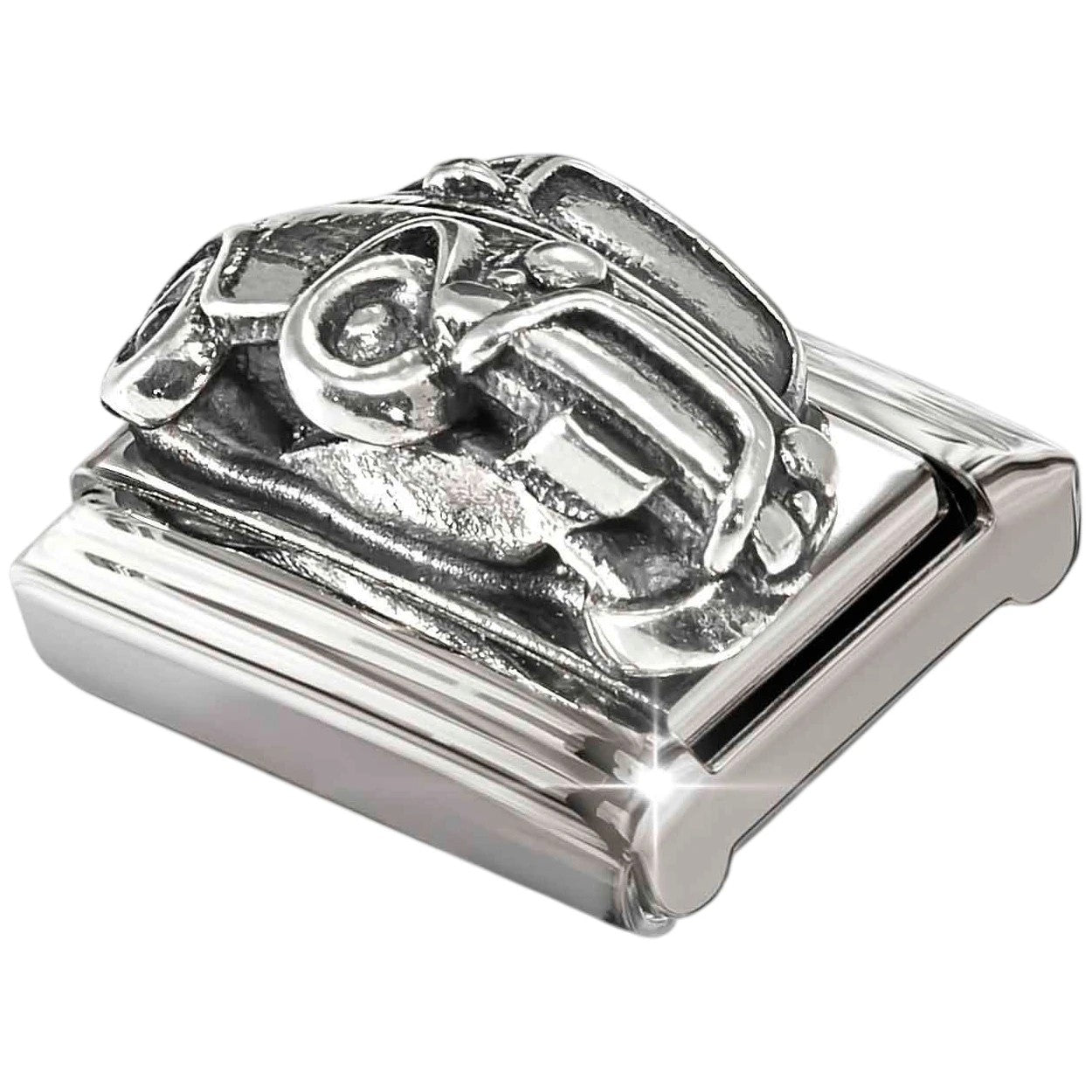Classic Silver Car Charm
