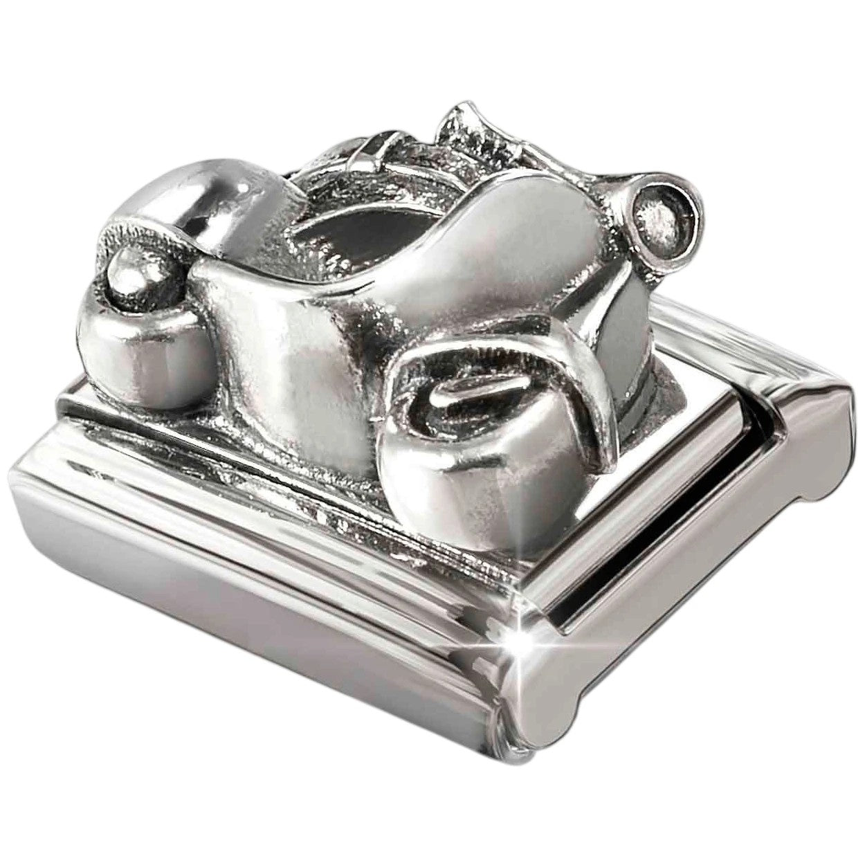 Classic Silver Scooter Charm