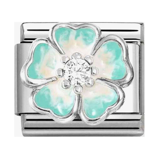 Classic SIMBOLS Green Flower Fade Charm