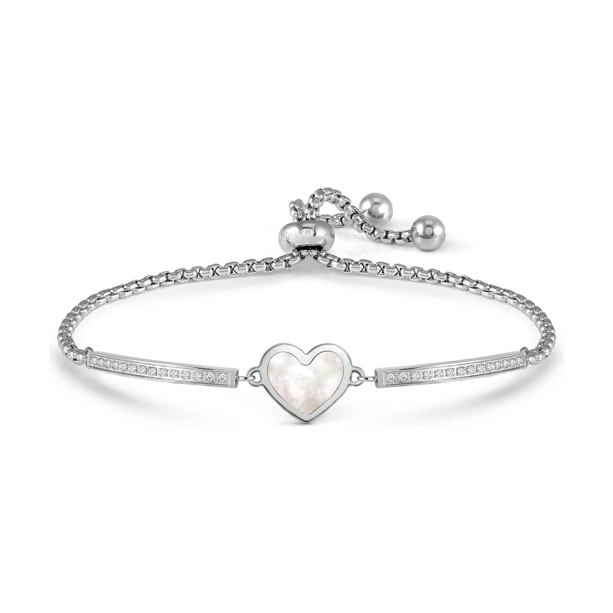 White Mother-of-Pearl Heart