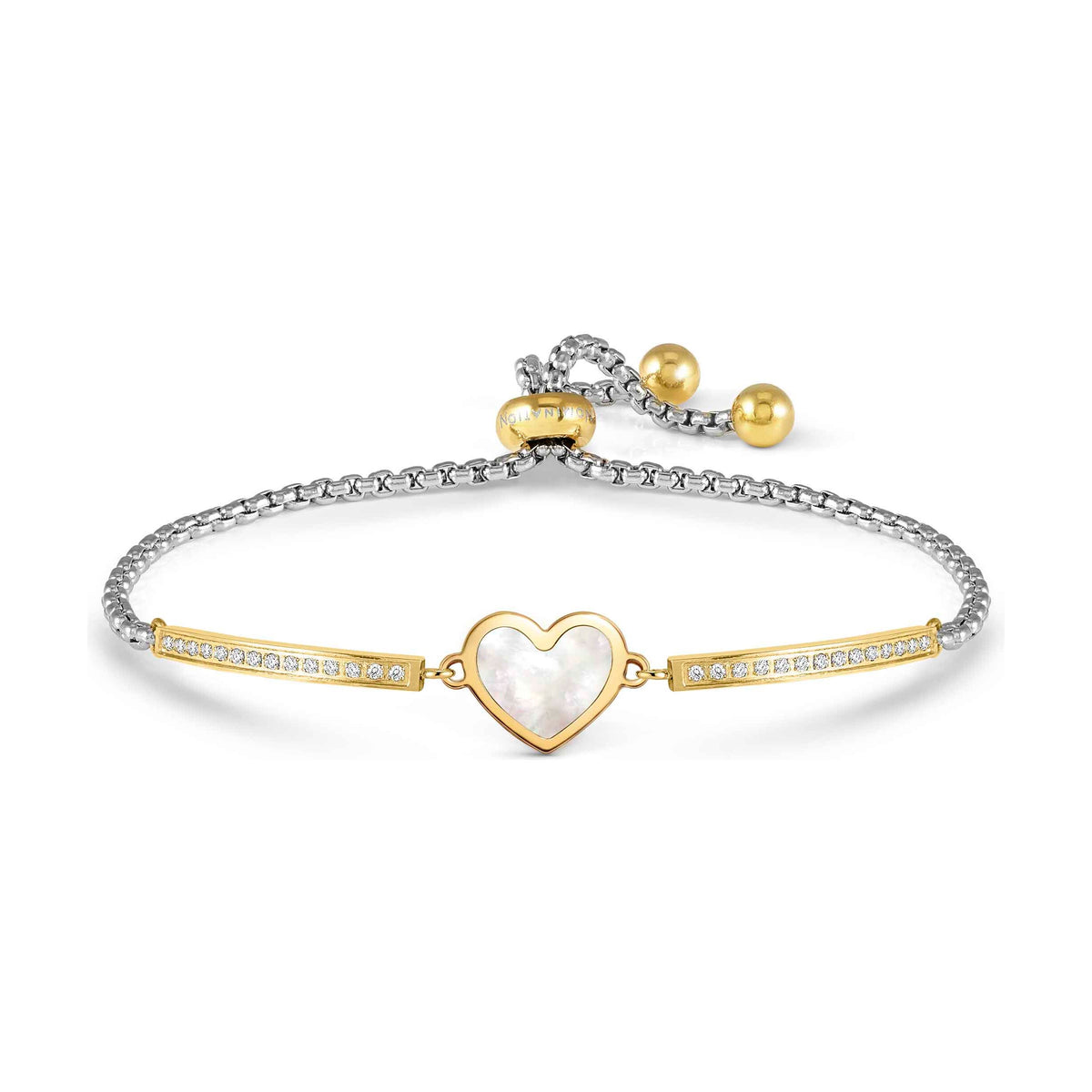 White Mother-of-Pearl Heart Ye