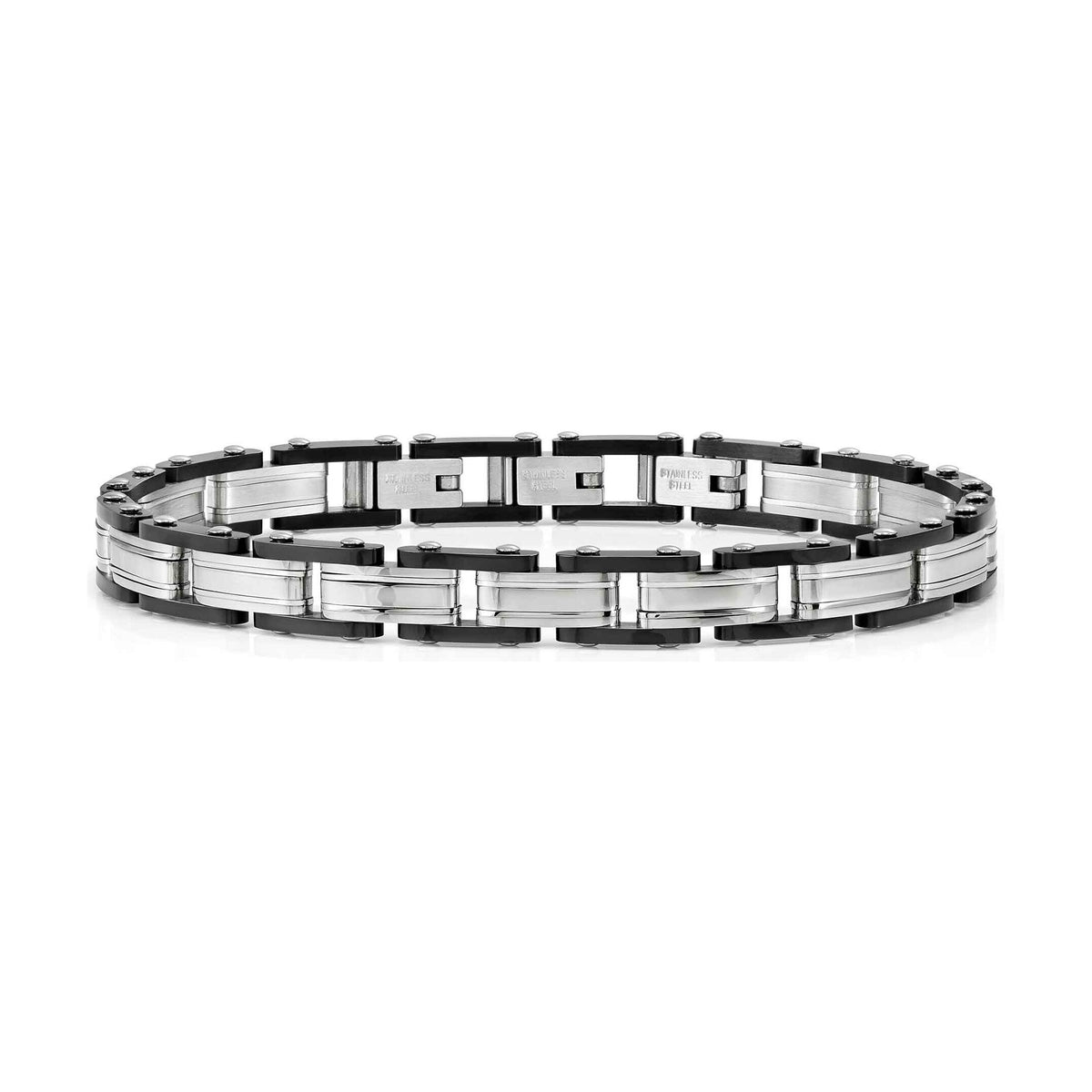Stainless steel and Black
