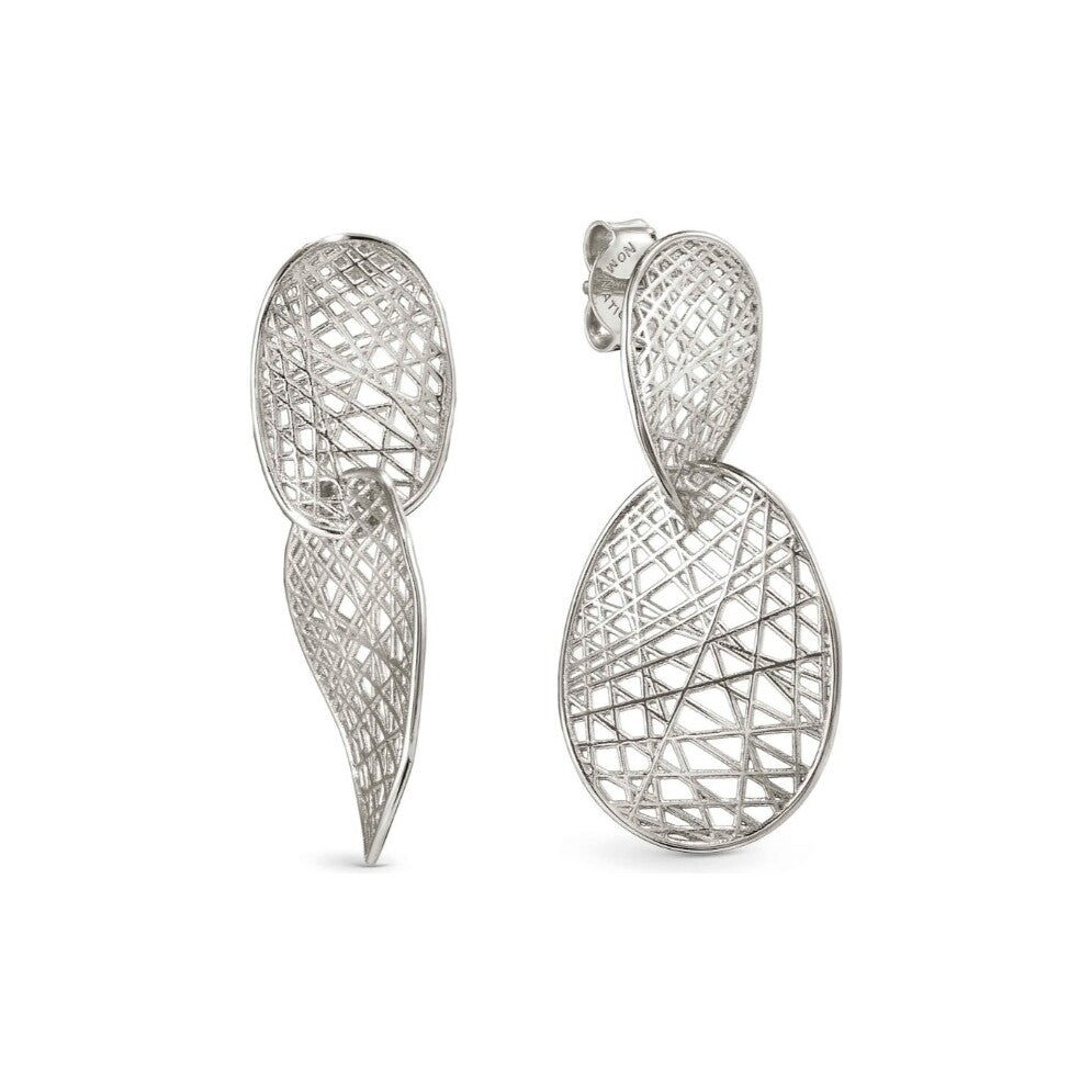 Leaf of Light double Oval earrings