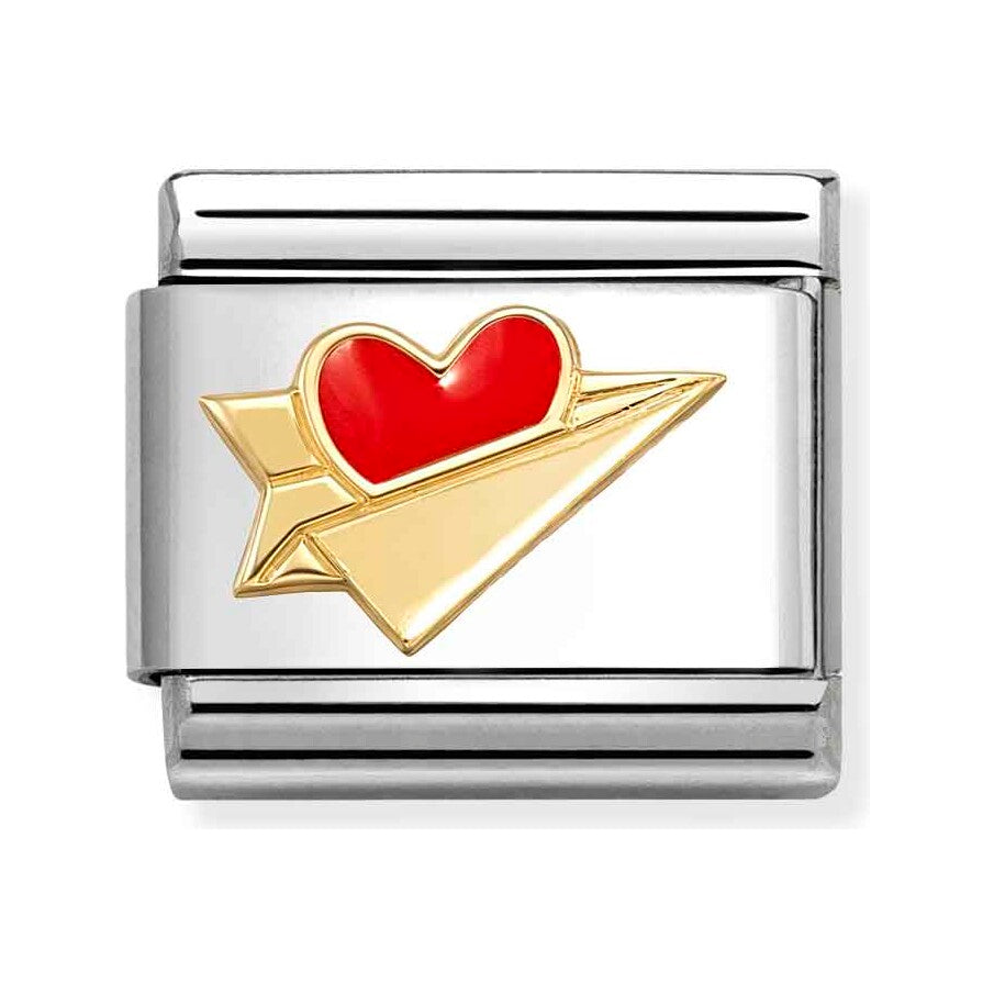 Paper Airplane RED Heart