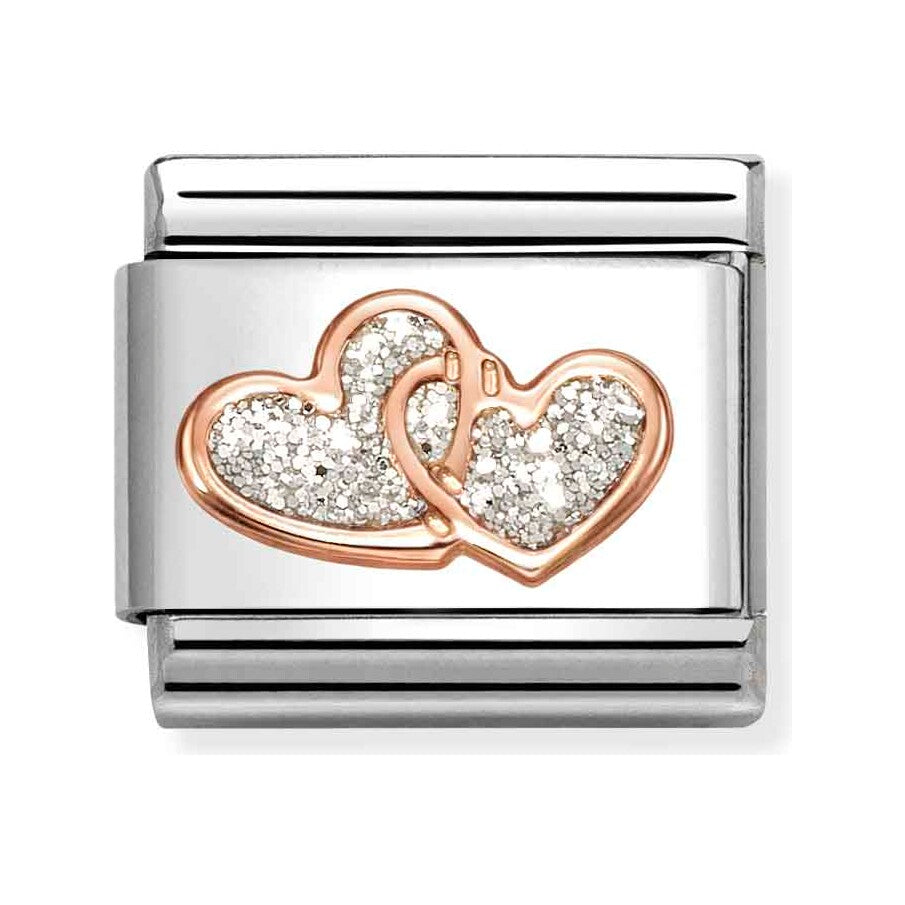 Double SILVER hearts
