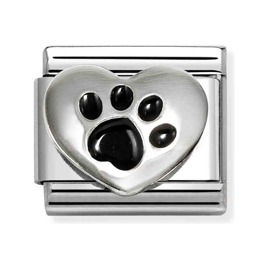 BLACK Footprint Heart
