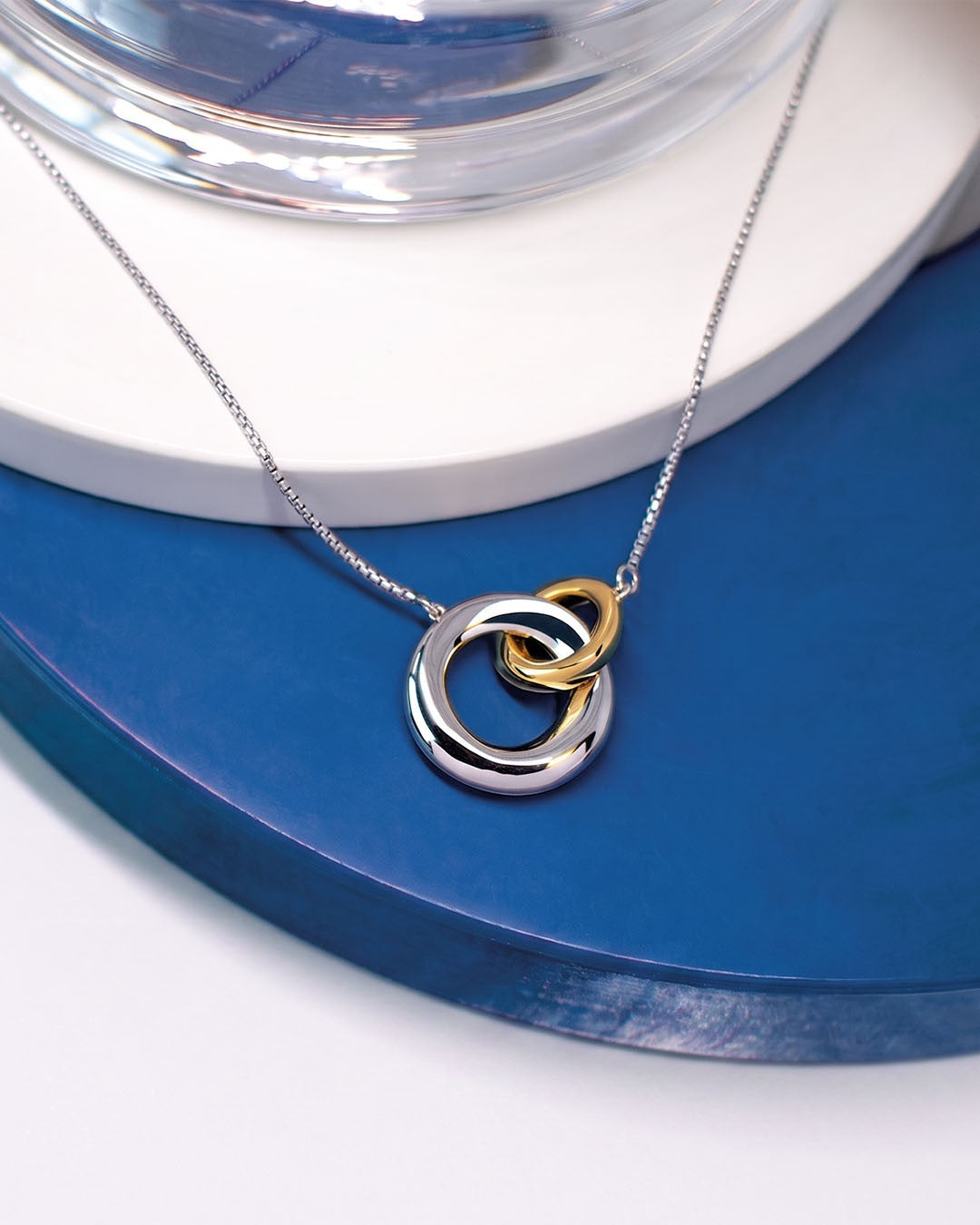 Bevel Cirque Link Golden Necklace