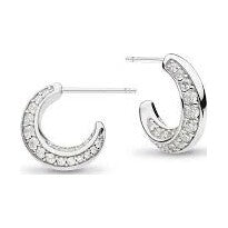 Bevel Cirque Pavé Hoop Earrings