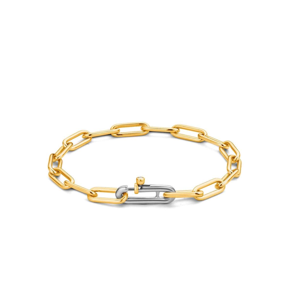 Closed Forever Chain Bracelet, medium.