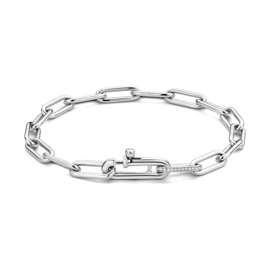 Closed Forever Chain Bracelet, medium.
