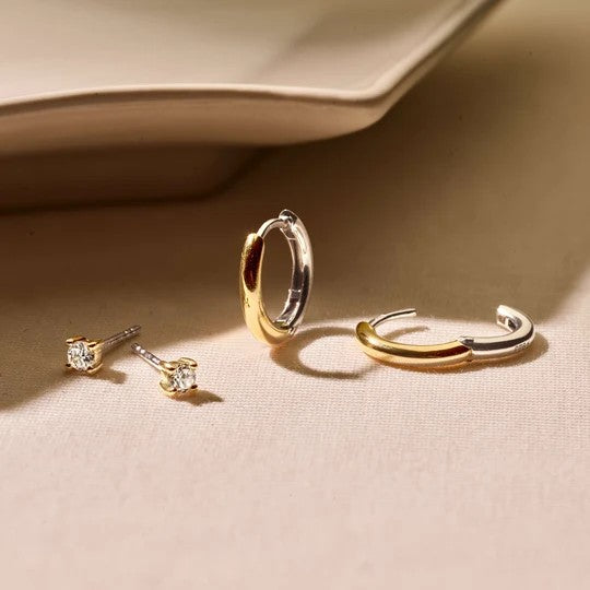 Classic Small Hoops Vermeil 14mm
